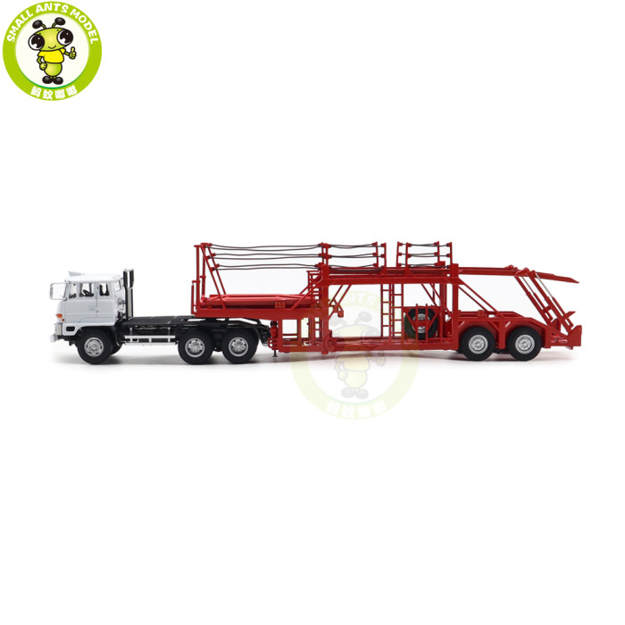 1/64 Mitsubishi Fuso FV High Cab Tractor Truck Trailer DD Models Diecast Model Toys Car Gifts For Father Friends