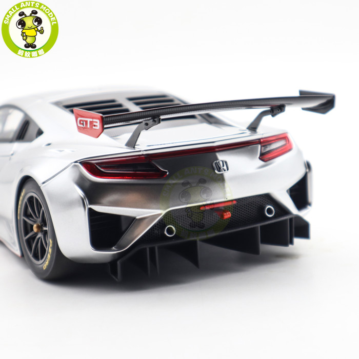 1/18 Honda NSX GT3 Hyper Silver / Custom Color Autoart 81897 Model Toy Car Gifts For Father Friends