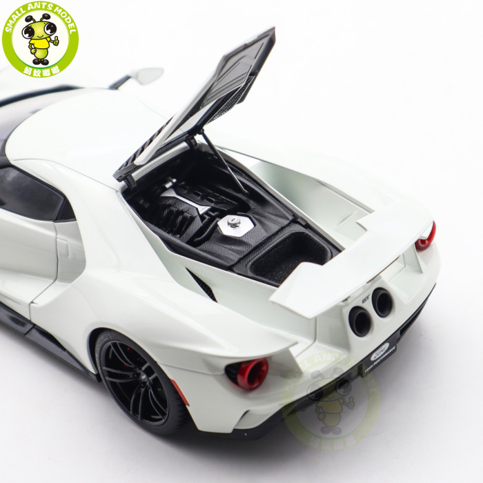 1/18 FORD GT 2017 Frozen White Autoart 72941 Model Toy Car Gifts For Father Friends