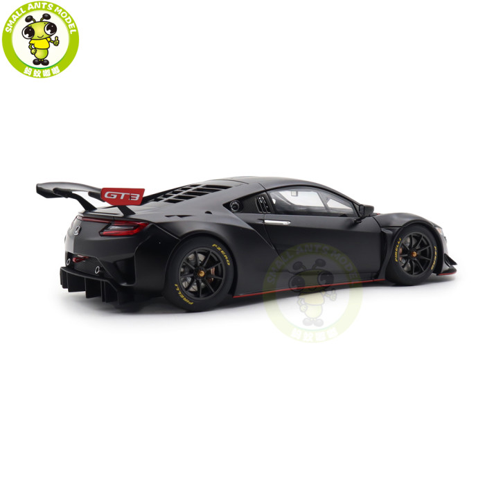1/18 Honda NSX GT3 Matt Black / Custom Color Autoart 81899 Model Toy Car Gifts For Father Friends