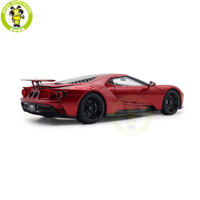 1/18 FORD GT 2017 Liquid Red / Silver Stripes Autoart 72943 Model Toy Car Gifts For Father Friends