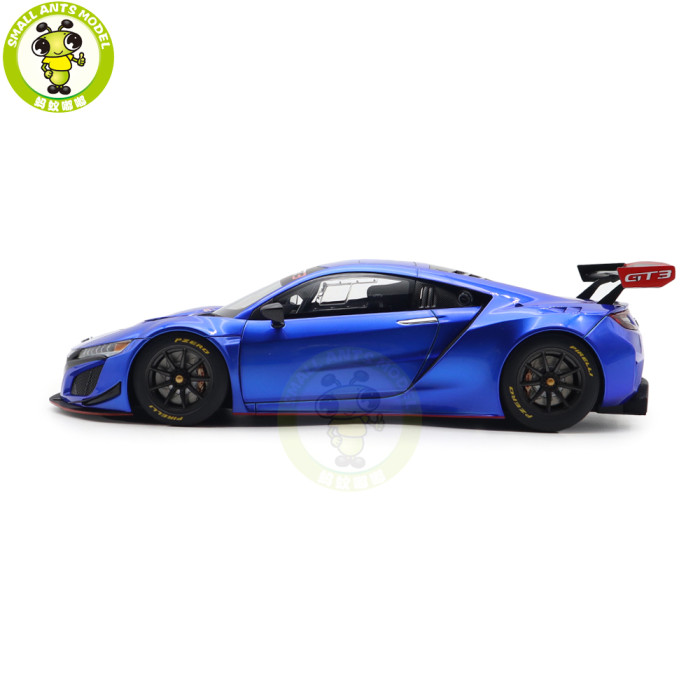 1/18 Honda NSX GT3 Hyper Blue / Custom Color Autoart 81896 Model Toy Car Gifts For Father Friends
