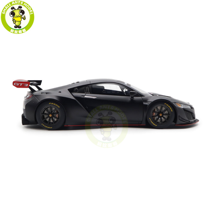 1/18 Honda NSX GT3 Matt Black / Custom Color Autoart 81899 Model Toy Car Gifts For Father Friends