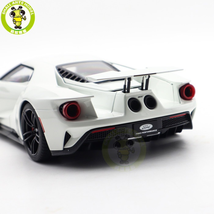 1/18 FORD GT 2017 Frozen White Autoart 72941 Model Toy Car Gifts For Father Friends