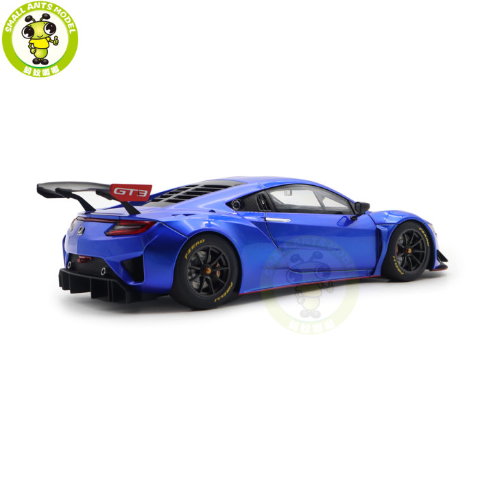 1/18 Honda NSX GT3 Hyper Blue / Custom Color Autoart 81896 Model Toy Car Gifts For Father Friends