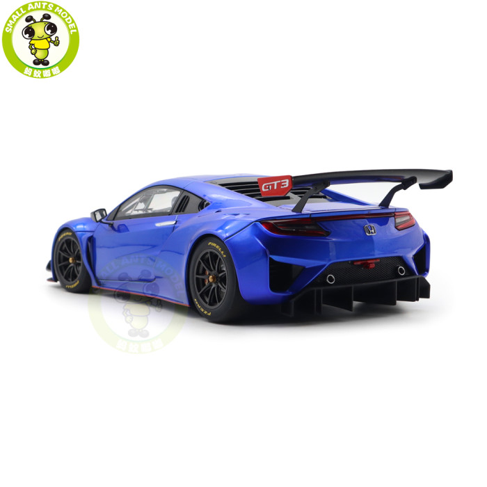 1/18 Honda NSX GT3 Hyper Blue / Custom Color Autoart 81896 Model Toy Car Gifts For Father Friends