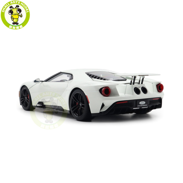 1/18 FORD GT 2017 Frozen White Autoart 72941 Model Toy Car Gifts For Father Friends