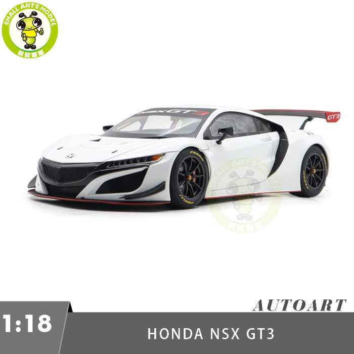 1/18 Honda NSX GT3 White / Custom Color Autoart 81898 Model Toy Car Gifts For Father Friends