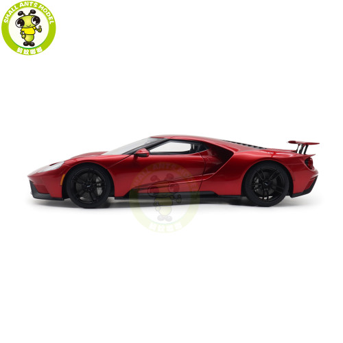 1/18 FORD GT 2017 Liquid Red / Silver Stripes Autoart 72943 Model Toy Car Gifts For Father Friends