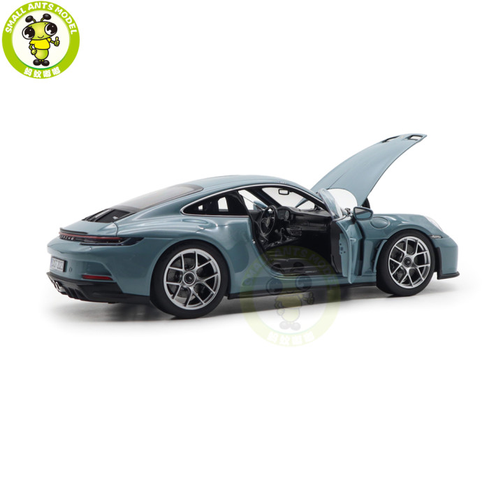 1/18 Porsche 911 S/T 2023 Norev 187470 Meissen Blue Diecast Model Toys Car Gifts For Father Friends