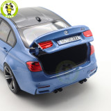 1/18 BMW M3 Competition 2017 Norev 183255 Marina Blue Diecast Model Car Toys Gifts For Adults Friends Father