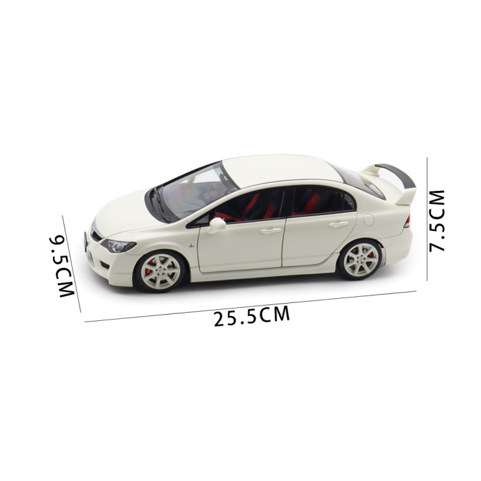 1/18 MOTORHELIX Honda CIVIC Type R FD2 2007 Early Version Diecast Model Toy Car Gifts For Father Friends