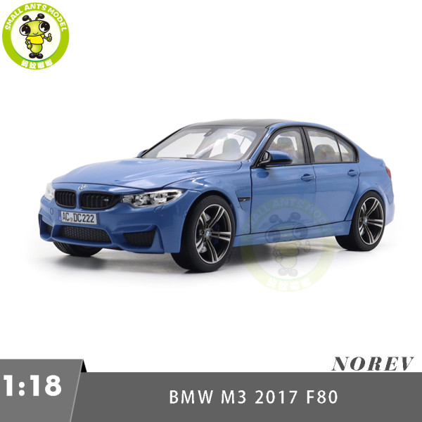 1/18 BMW M3 Competition 2017 Norev 183255 Marina Blue Diecast Model Car Toys Gifts For Adults Friends Father