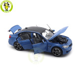 1/18 BMW M3 Competition 2017 Norev 183255 Marina Blue Diecast Model Car Toys Gifts For Adults Friends Father