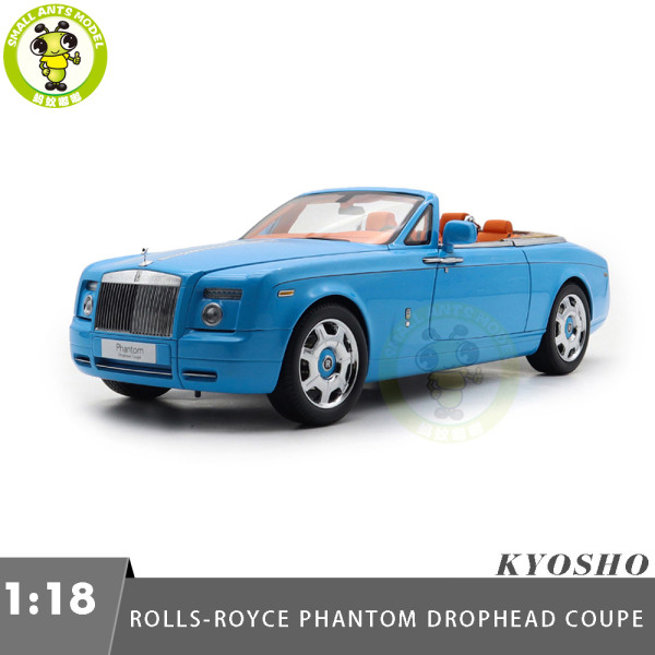 1/18 Rolls-Royce Phantom Drophead Coupe Kyosho 08871 Diecast Model Toy Car Gifts For Father Friends