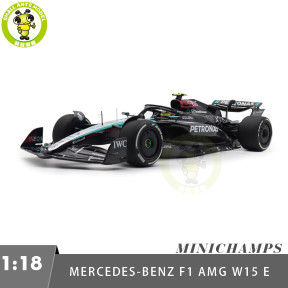 1/18 Minichamps Mercedes AMG Benz F1 Petronas Formula One Team W15 E Performance L.Hamilton Austrian GP 2024 Diecast Model Toys Car Gifts For Friends Father