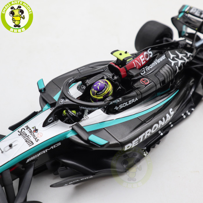 1/18 Minichamps Mercedes AMG Benz F1 Petronas Formula One Team W15 E Performance L.Hamilton Austrian GP 2024 Diecast Model Toys Car Gifts For Friends Father