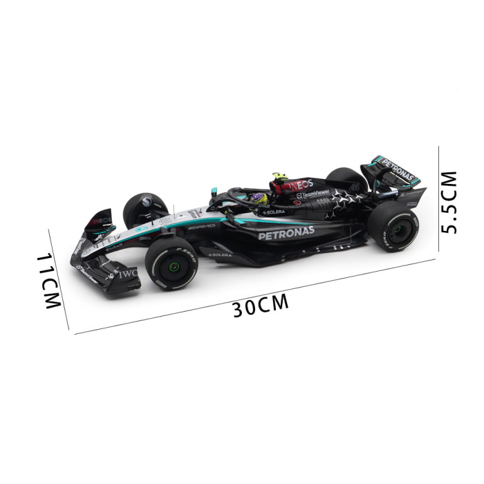 1/18 Minichamps Mercedes AMG Benz F1 Petronas Formula One Team W15 E Performance L.Hamilton Austrian GP 2024 Diecast Model Toys Car Gifts For Friends Father
