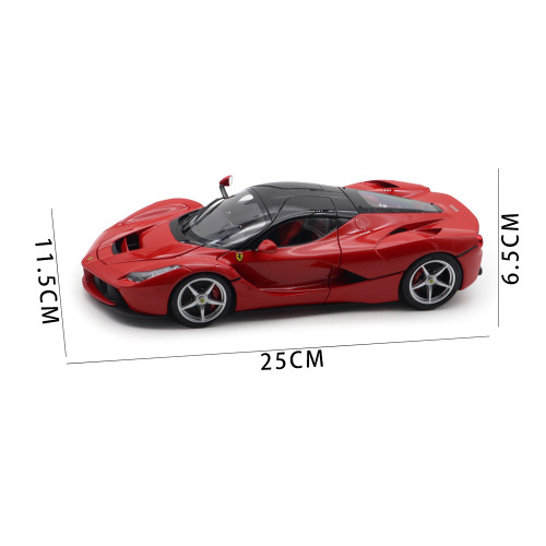 1/18 BBR 182221 Ferrari LaFerrari Rosso Corsa Gloss Black Roof Diecast Model Toys Car Gifts For Father Friends