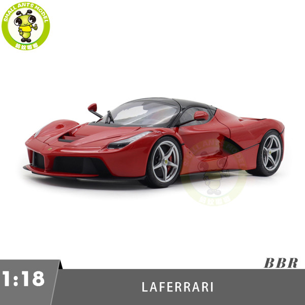 1/18 BBR 182221 Ferrari LaFerrari Rosso Corsa Gloss Black Roof Diecast Model Toys Car Gifts For Father Friends