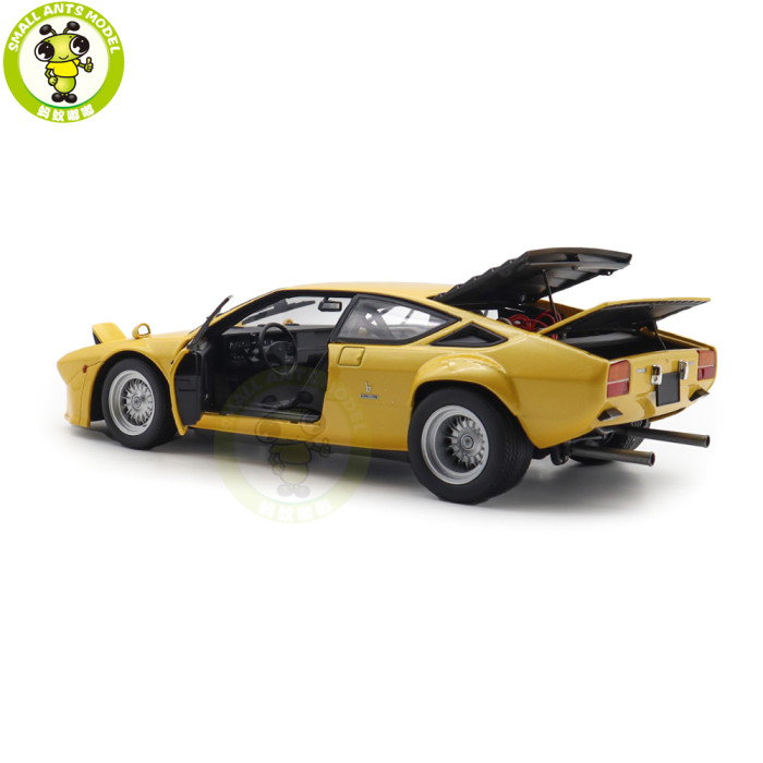 1/18 Lamborghini Urraco Rally 1974 KYOSHO 08445GY Yellow Diecast Model Toy Cars Gifts For Father Friends