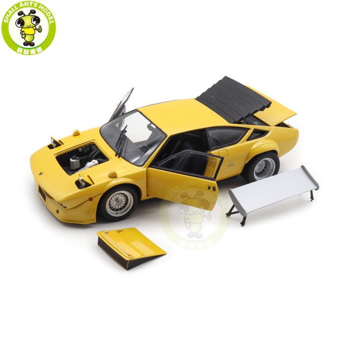 1/18 Lamborghini Urraco Rally 1974 KYOSHO 08445GY Yellow Diecast Model Toy Cars Gifts For Father Friends