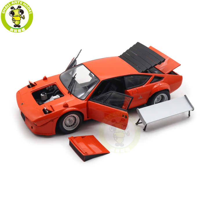 1/18 Lamborghini Urraco Rally 1974 KYOSHO 08445P Orange Diecast Model Toy Cars Gifts For Father Friends