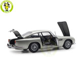 1/18 Aston Martin DB5 DB 5 Autoart 70287 Birch Silver Model Toy Car Gifts For Father Friends