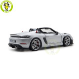 1/18 Porsche 718 Spyder RS 2023 Weissach Pack Norev 187270 GT Silver Diecast Model Toys Car Gifts For Father Friends