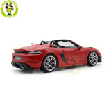1/18 Porsche 718 Spyder RS 2023 Weissach Pack Norev 187271 Guards Red Diecast Model Toys Car Gifts For Father Friends