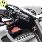 1/18 Porsche 718 Spyder RS 2023 Weissach Pack Norev 187270 GT Silver Diecast Model Toys Car Gifts For Father Friends