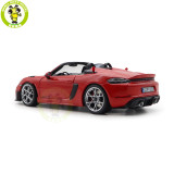 1/18 Porsche 718 Spyder RS 2023 Weissach Pack Norev 187271 Guards Red Diecast Model Toys Car Gifts For Father Friends