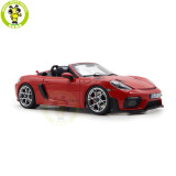 1/18 Porsche 718 Spyder RS 2023 Weissach Pack Norev 187271 Guards Red Diecast Model Toys Car Gifts For Father Friends