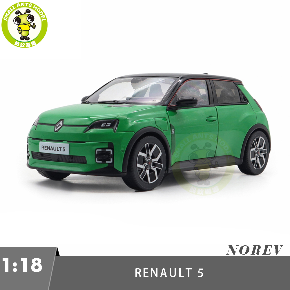 1/18 Renault 5 E-Tech 100% Electric 2024 Norev 185502 Green/Black