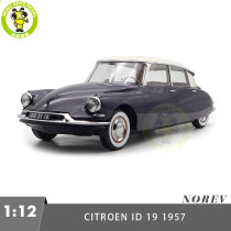 1/12 Norev 121579 Citroen DS 19 1955 Purple Champagne Diecast Model Toy Car Gifts For Friends