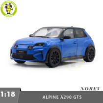 1/18 Renault Alpine A290 GTS 2025 Norev 185450 Blue/Black Diecast Model Toy Car Gifts For Father Friends
