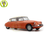 1/12 Norev 121580 Citroen DS 19 1957 Orange Cream Diecast Model Toy Car Gifts For Friends