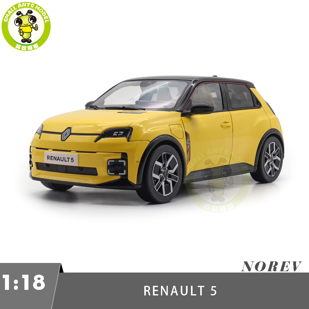 1/18 Renault 5 E-Tech 100% Electric 2024 Norev 185500 Yellow/Black