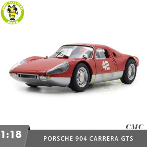 1/18 CMC M-234 Porsche 904 Carrera GTS #42 Pebble Beach Auction 2017 Diecast Model Toy Car Gifts For Friends