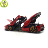 1/18 BBR 182221-2 Ferrari LaFerrari Rosso Corsa With Gold Wheels Diecast Model Toys Car Gifts For Father Friends
