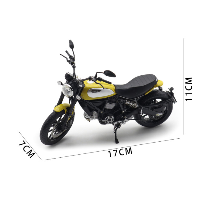 1/12 TSM Ducati Scrambler Icon 803CC 2015 Diecast Model Motorcycle Car Gifts For Friends