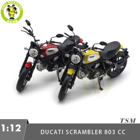 1/12 TSM Ducati Scrambler Icon 803CC 2015 Diecast Model Motorcycle Car Gifts For Friends