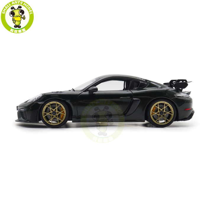 1/18 Porsche 718 Cayman GT4 RS 2023 Weissach Pack Norev 187250 Brewster Green Diecast Model Toys Car Gifts For Father Friends