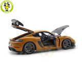 1/18 Porsche 718 Cayman GT4 RS 2023 Weissach Pack Norev 187252 Bahama Yellow Diecast Model Toys Car Gifts For Father Friends