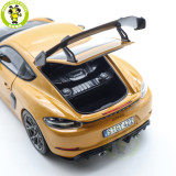 1/18 Porsche 718 Cayman GT4 RS 2023 Weissach Pack Norev 187252 Bahama Yellow Diecast Model Toys Car Gifts For Father Friends