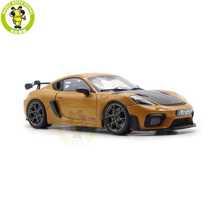 1/18 Porsche 718 Cayman GT4 RS 2023 Weissach Pack Norev 187252 Bahama Yellow Diecast Model Toys Car Gifts For Father Friends