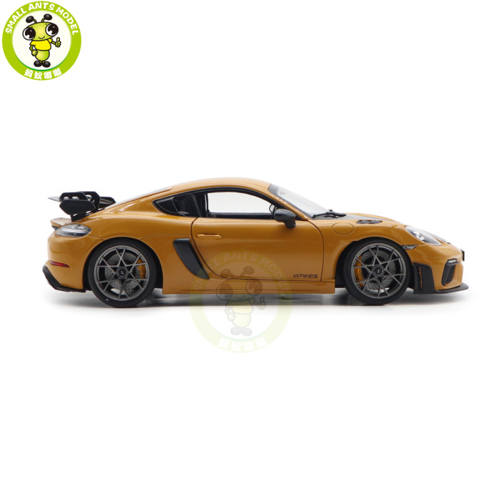 1/18 Porsche 718 Cayman GT4 RS 2023 Weissach Pack Norev 187252 Bahama Yellow Diecast Model Toys Car Gifts For Father Friends