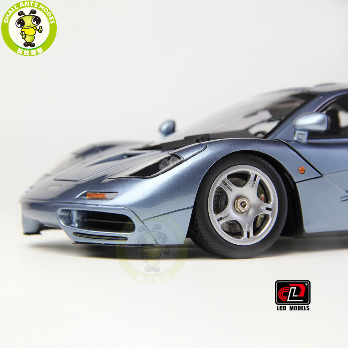 1/18 LCD McLaren F1 XP5 Ice Blue Diecast Model Car Gifts For Father Friends