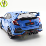 1/18 LCD Honda Civic Type-R Type R 2020 FK8 Diecast Metal Model Toy Car Gifts For Father Friends
