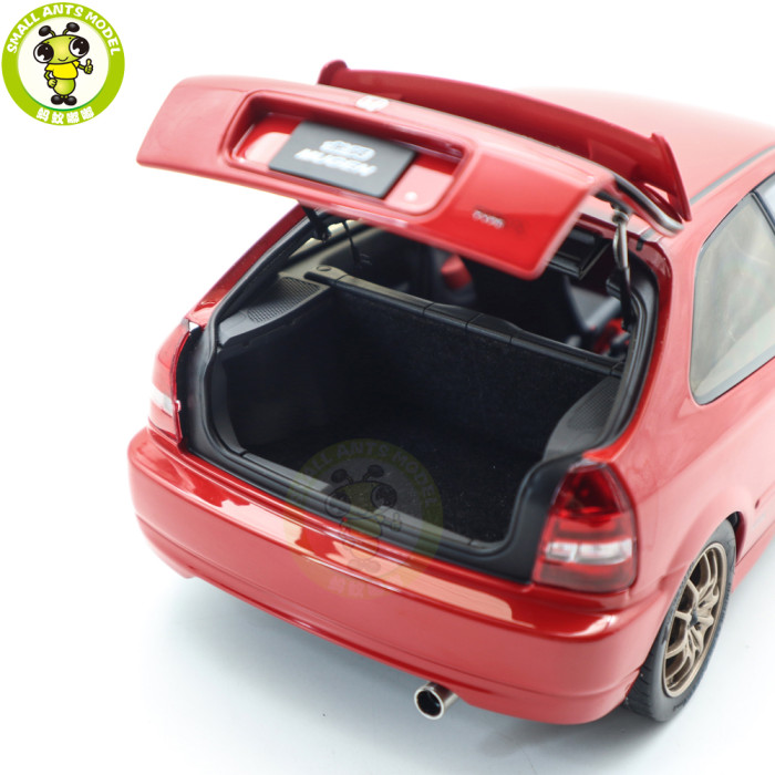 1/18 MOTORHELIX Honda CIVIC Type R EK9 MUGEN POWER Diecast Model Toy Car Gifts For Father Friends